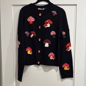 Alice + Olivia Black Mushroom Sweater